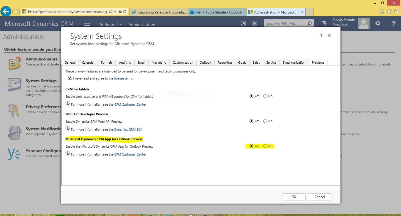 Preview Tab