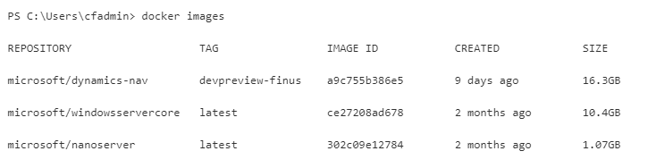 list of images