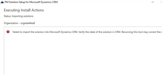 Error in package deployer