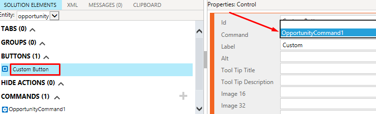 Ribbon Workbench Button Command