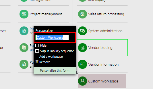 Rename workspace