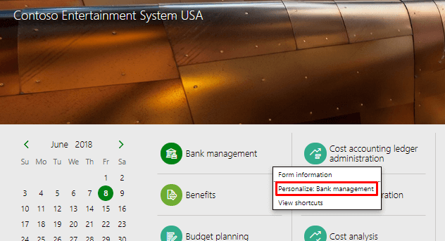 Select Personalize