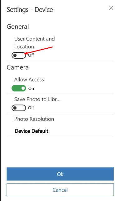 User Location On