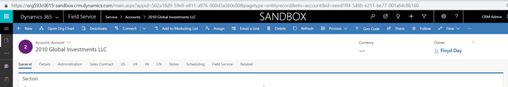 Account Entity in D365 CE
