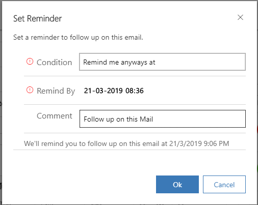 Set Reminder for Emails