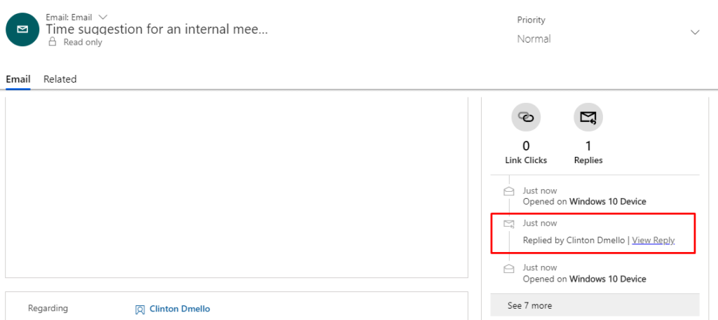 Tracked Replies
