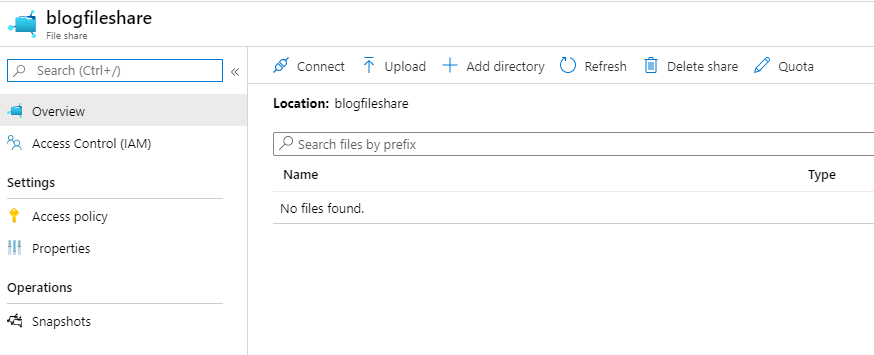 Set Quota for File Share