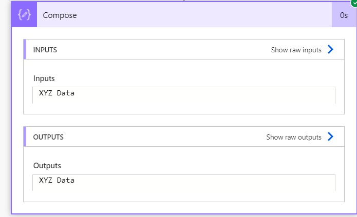 Compose 
INPUTS 
Inputs 
XYZ Data 
XYZ Data 
Show raw inputs 
S raw Outputs 